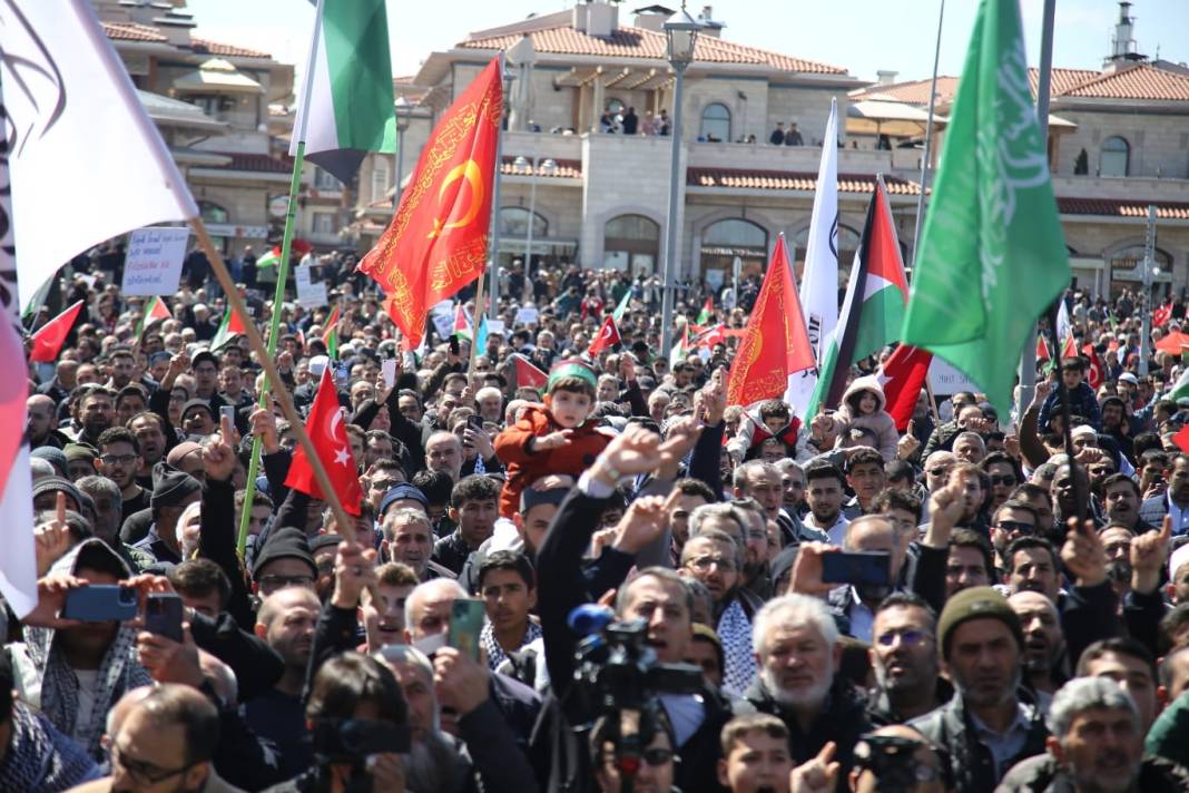 Konya, Gazze için tek yürek! Yürüyüş düzenlendi 5